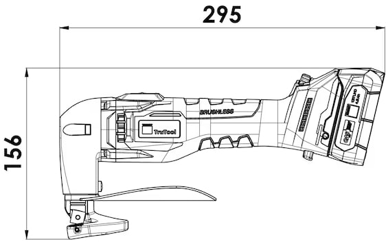 Dimensions du TruTool S 160 TRUMPF