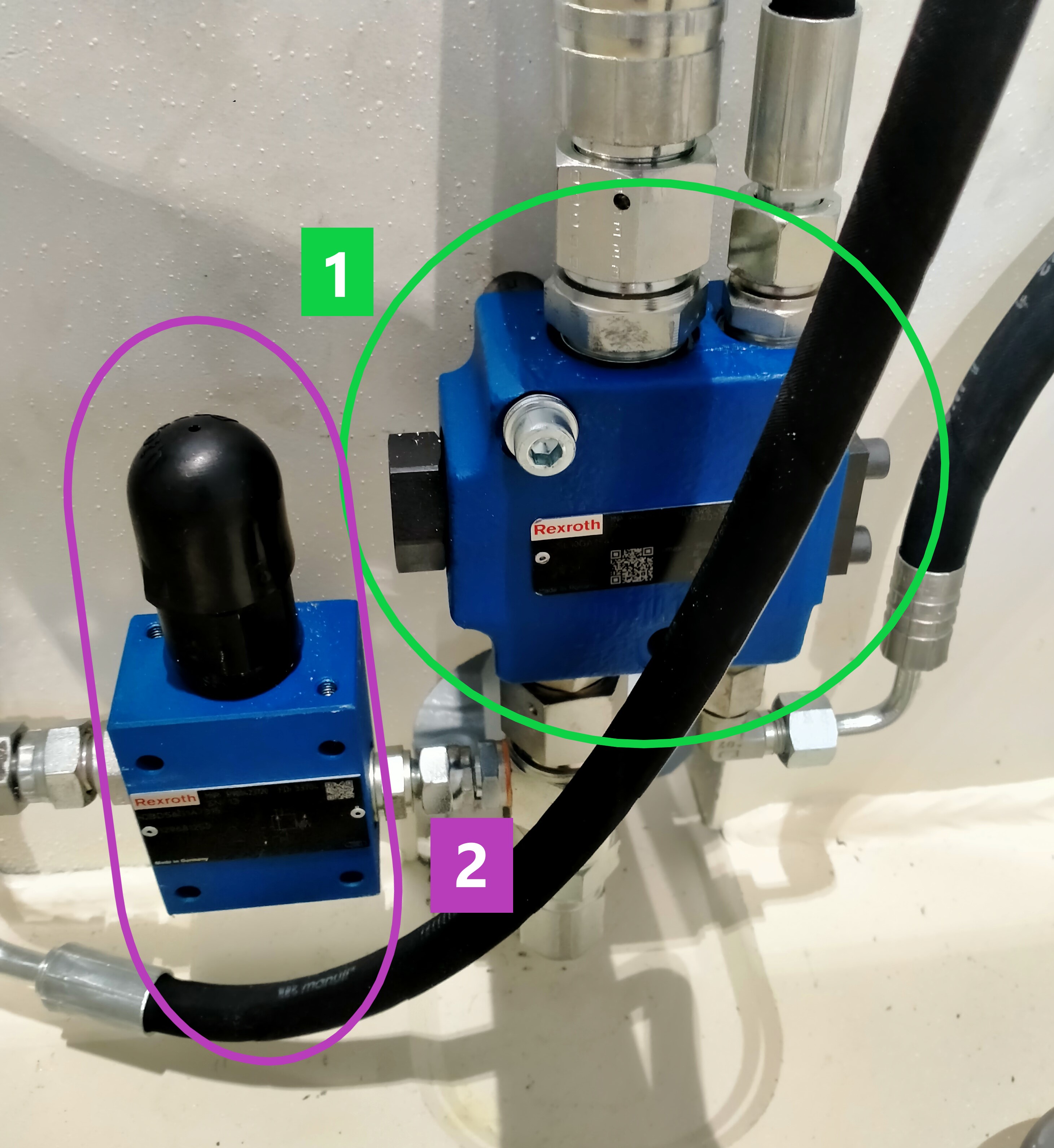 Valve anti chute et anti explosion Presse hydraulique automatique datelier XLenz